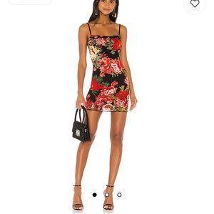 SUPERDOWN Sexy Marnie Mini Dress in Black Floral
